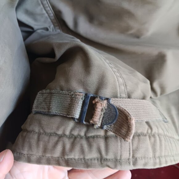 Large Vintage Men's Deck Jacket 60s 70s Vietnam A2 Navy Stenciled Distress - Picture 14 of 16